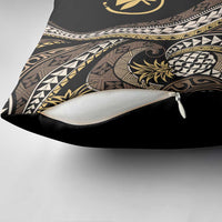 Hawaii Pineapple Brown Tribal Pattern Pillow Cover - Polynesian Pride