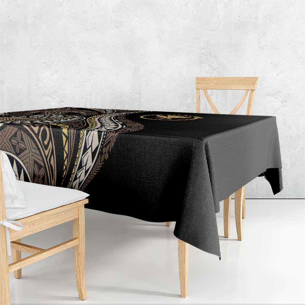 Hawaii Pineapple Brown Tribal Pattern Tablecloth LT01 - Polynesian Pride