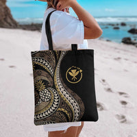 Hawaii Pineapple Brown Tribal Pattern Tote Bag LT01 - Polynesian Pride