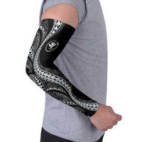 Hawaii Pineapple Gray Scale Tribal Pattern Arm Sleeves LT01 - Polynesian Pride