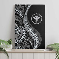 Hawaii Pineapple Gray Scale Tribal Pattern Canvas Wall Art LT01 - Polynesian Pride
