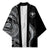 Hawaii Pineapple Gray Scale Tribal Pattern Kimono - Polynesian Pride