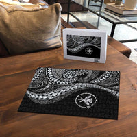 Hawaii Pineapple Gray Scale Tribal Pattern Puzzle LT01 - Polynesian Pride