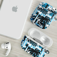 Fijian Rugby AirPods Case Grunge Palm Stylized LT01 - Polynesian Pride