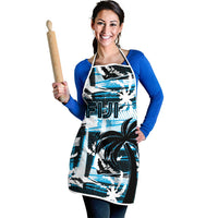 Fijian Rugby Apron Grunge Palm Stylized LT01 - Polynesian Pride