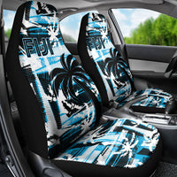 Fijian Rugby Car Seat Cover Grunge Palm Stylized LT01 - Polynesian Pride