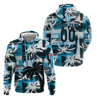 Custom Fijian Rugby Hoodie Grunge Palm Stylized LT01 - Polynesian Pride