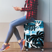 Fijian Rugby Luggage Cover Grunge Palm Stylized LT01 - Polynesian Pride