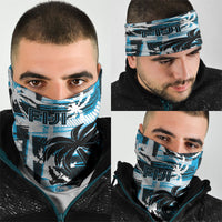 Fijian Rugby Neck Gaiter Grunge Palm Stylized LT01 - Polynesian Pride