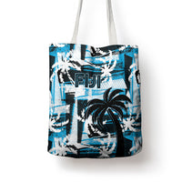 Fijian Rugby Tote Bag Grunge Palm Stylized LT01 - Polynesian Pride