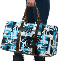 Fijian Rugby Travel Bag Grunge Palm Stylized LT01 - Polynesian Pride