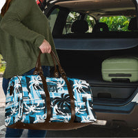 Fijian Rugby Travel Bag Grunge Palm Stylized LT01 - Polynesian Pride