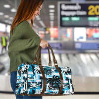Fijian Rugby Travel Bag Grunge Palm Stylized LT01 - Polynesian Pride