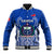 Samoa Rugby Baseball Jacket Manu Samoa Go 2023 World Cup LT01 Unisex Blue - Polynesian Pride