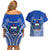 Samoa Rugby Couples Matching Off Shoulder Short Dress and Hawaiian Shirt Manu Samoa Go 2023 World Cup LT01 - Polynesian Pride