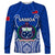 Samoa Rugby Long Sleeve Shirt Manu Samoa Go 2023 World Cup LT01 Unisex Blue - Polynesian Pride