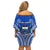 Samoa Rugby Off Shoulder Short Dress Manu Samoa Go 2023 World Cup LT01 - Polynesian Pride