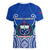 Samoa Rugby Women V Neck T Shirt Manu Samoa Go 2023 World Cup LT01 - Polynesian Pride