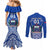 Custom Samoa Rugby Couples Matching Mermaid Dress and Long Sleeve Button Shirts Manu Samoa Go 2023 World Cup LT01 - Polynesian Pride