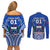 Custom Samoa Rugby Couples Matching Off Shoulder Short Dress and Long Sleeve Button Shirts Manu Samoa Go 2023 World Cup LT01 - Polynesian Pride