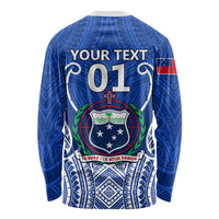 Custom Samoa Rugby Long Sleeve Shirt Manu Samoa Go 2023 World Cup LT01 - Polynesian Pride