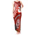 New Zealand ANZAC Waitangi Day Tank Maxi Dress Lest We Forget Soldier Tiki Maori Style LT03 Women Red - Polynesian Pride