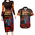 New Zealand Tui Bird Soldier ANZAC Couples Matching Long Sleeve Bodycon Dress and Hawaiian Shirt Lest We Forget LT03