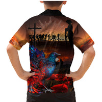 New Zealand Tui Bird Soldier ANZAC Family Matching Mermaid Dress and Hawaiian Shirt Lest We Forget LT03