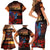 New Zealand Tui Bird Soldier ANZAC Family Matching Short Sleeve Bodycon Dress and Hawaiian Shirt Lest We Forget LT03