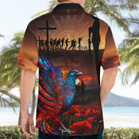 New Zealand Tui Bird Soldier ANZAC Hawaiian Shirt Lest We Forget LT03 - Polynesian Pride