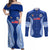 Custom Manu Samoa Rugby Couples Matching Off Shoulder Maxi Dress and Long Sleeve Button Shirt Polynesian Tattoo LT03