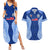 Custom Manu Samoa Rugby Couples Matching Summer Maxi Dress and Hawaiian Shirt Polynesian Tattoo LT03