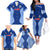 Custom Manu Samoa Rugby Family Matching Off The Shoulder Long Sleeve Dress and Hawaiian Shirt Polynesian Tattoo LT03