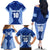 Custom Manu Samoa Rugby Family Matching Off The Shoulder Long Sleeve Dress and Hawaiian Shirt Polynesian Tattoo LT03