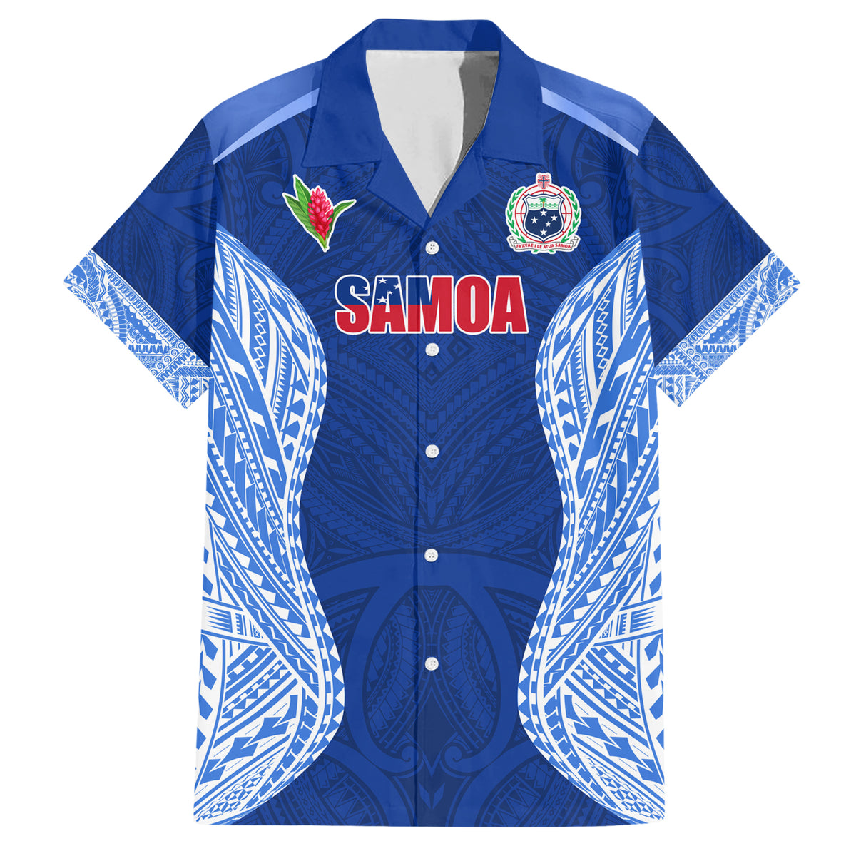Custom Manu Samoa Rugby Family Matching Short Sleeve Bodycon Dress and Hawaiian Shirt Polynesian Tattoo LT03