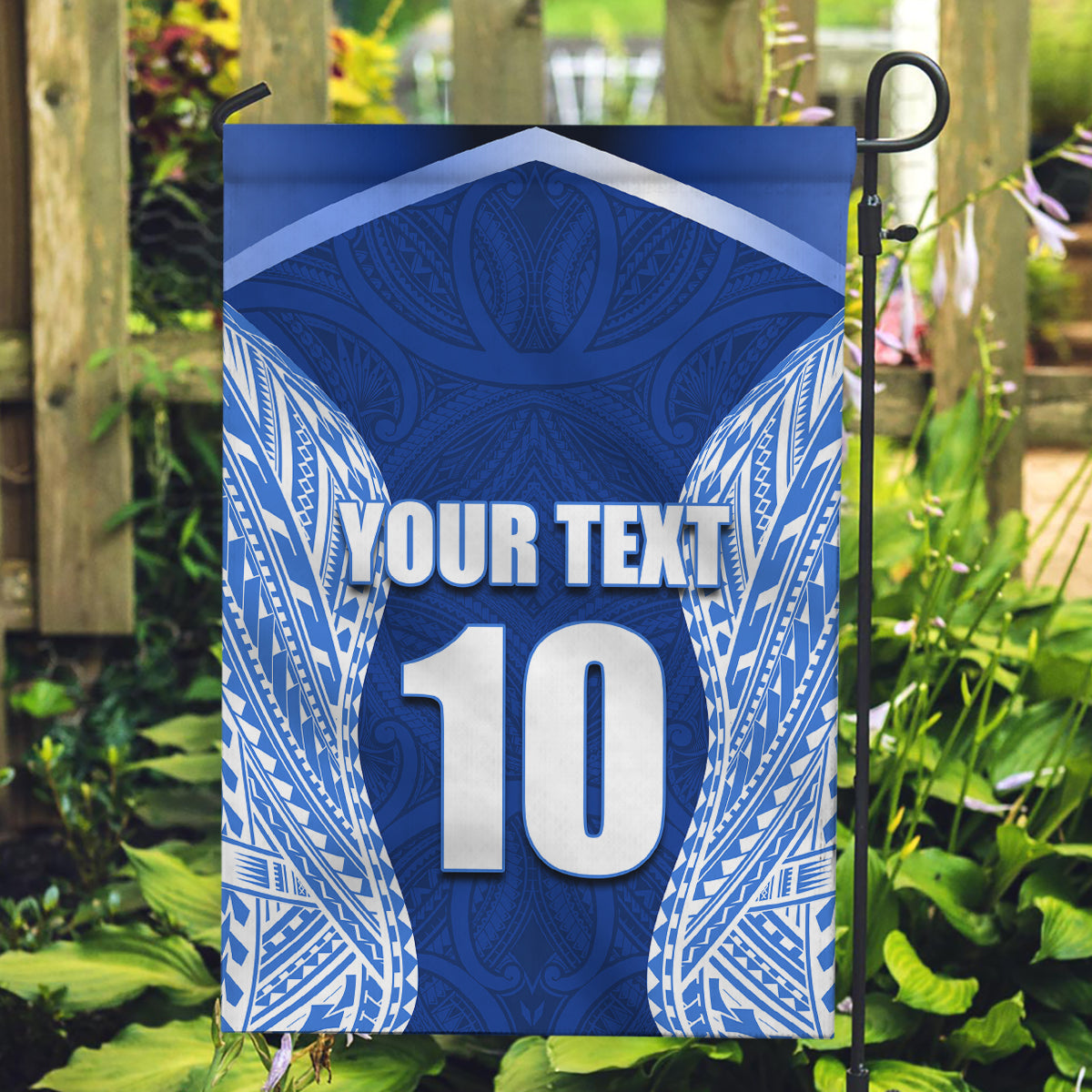 Custom Manu Samoa Rugby Garden Flag Polynesian Tattoo