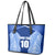 Custom Manu Samoa Rugby Leather Tote Bag Polynesian Tattoo