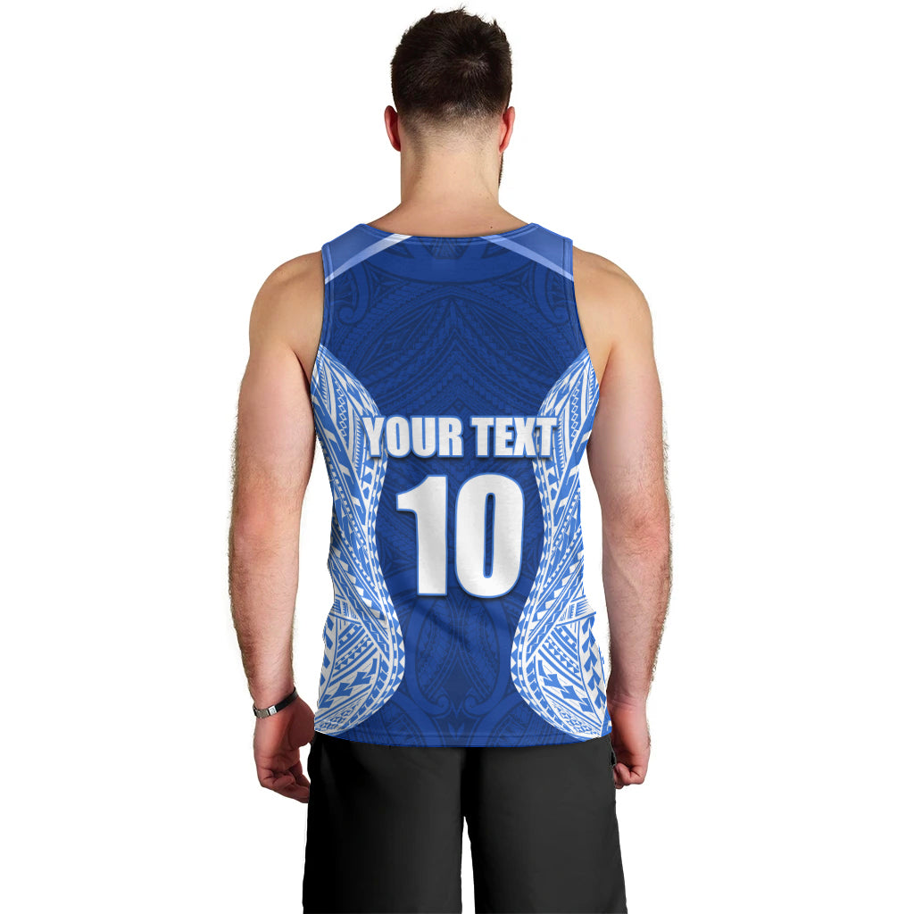 Custom Manu Samoa Rugby Men Tank Top Polynesian Tattoo LT03