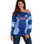 Custom Manu Samoa Rugby Off Shoulder Sweater Polynesian Tattoo LT03