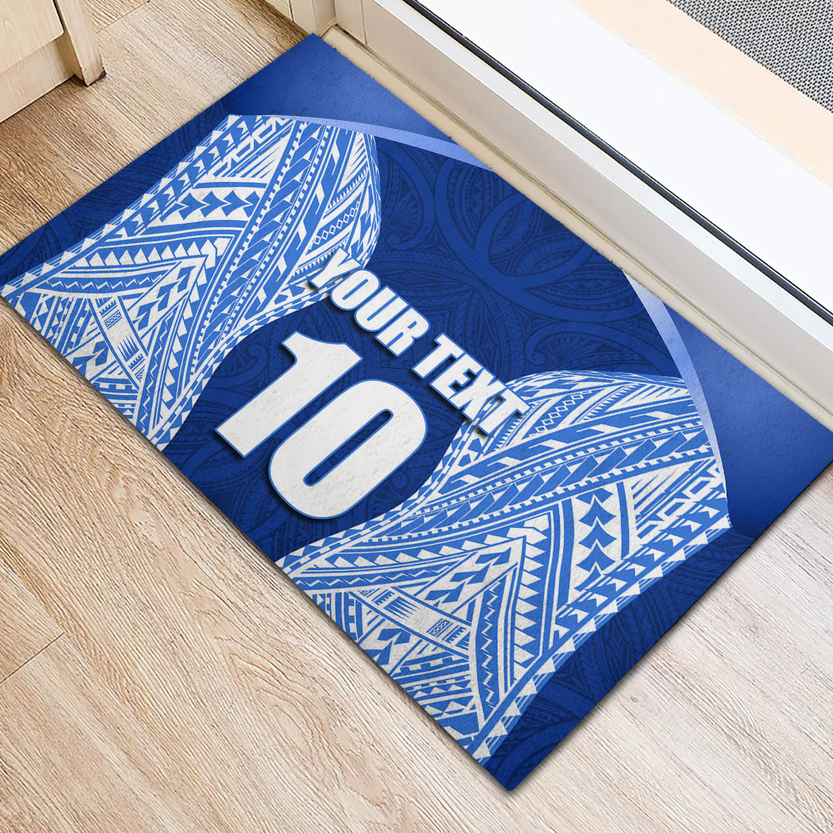 Custom Manu Samoa Rugby Rubber Doormat Polynesian Tattoo LT03 - Polynesian Pride