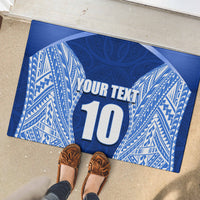 Custom Manu Samoa Rugby Rubber Doormat Polynesian Tattoo LT03 - Polynesian Pride