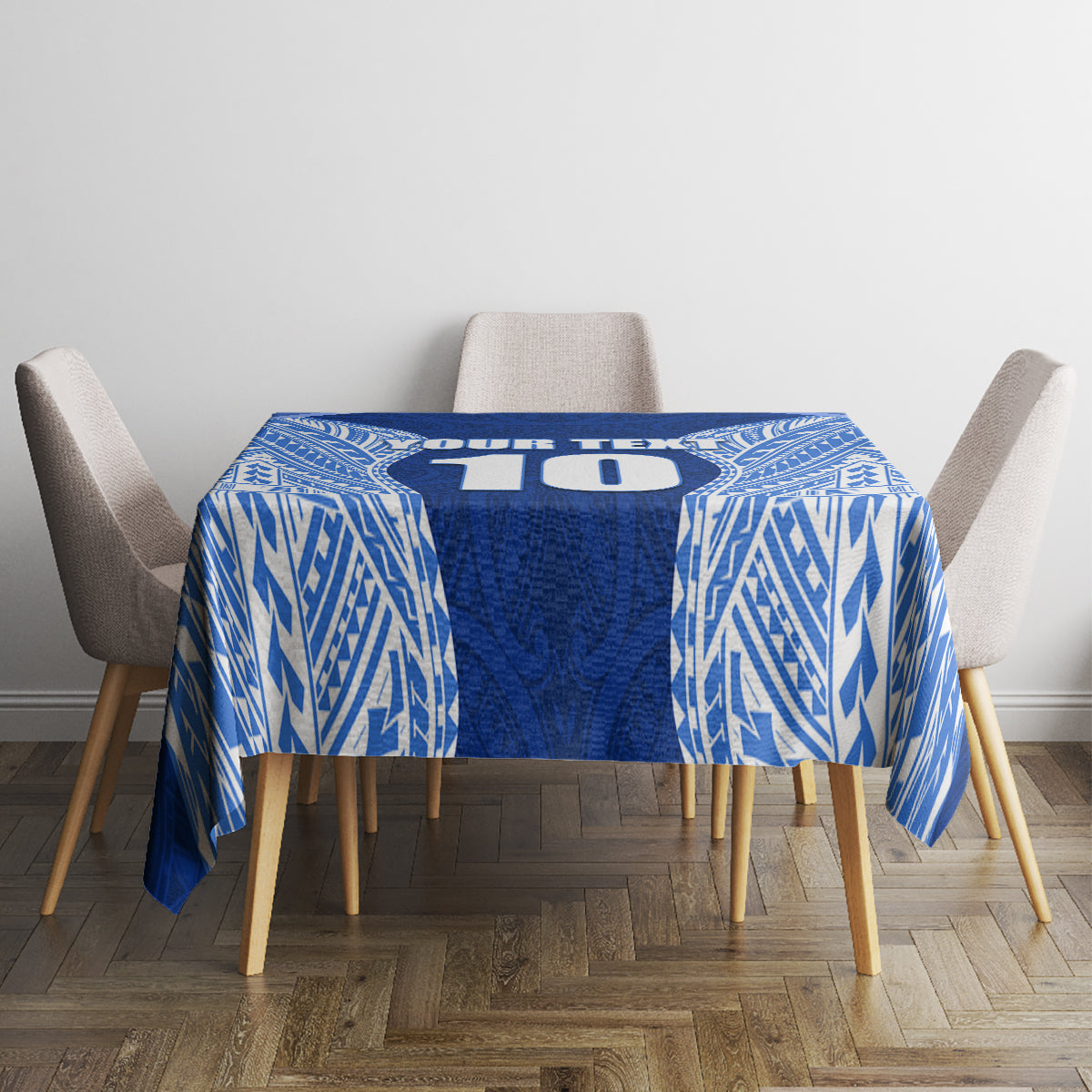 Custom Manu Samoa Rugby Tablecloth Polynesian Tattoo LT03 - Polynesian Pride