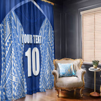 Custom Manu Samoa Rugby Window Curtain Polynesian Tattoo LT03 - Polynesian Pride