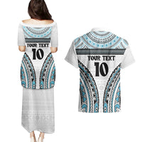 Custom Flying Fijians Rugby Couples Matching Puletasi and Hawaiian Shirt Tapa Tribal Cloth LT03 - Polynesian Pride