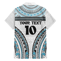 Custom Flying Fijians Rugby Family Matching Long Sleeve Bodycon Dress and Hawaiian Shirt Tapa Tribal Cloth LT03 - Polynesian Pride