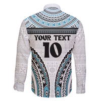 Custom Flying Fijians Rugby Family Matching Long Sleeve Bodycon Dress and Hawaiian Shirt Tapa Tribal Cloth LT03 - Polynesian Pride