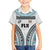 Custom Flying Fijians Rugby Family Matching Long Sleeve Bodycon Dress and Hawaiian Shirt Tapa Tribal Cloth LT03 Son's Shirt White - Polynesian Pride