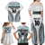 Custom Flying Fijians Rugby Family Matching Off Shoulder Maxi Dress and Hawaiian Shirt Tapa Tribal Cloth LT03 - Polynesian Pride