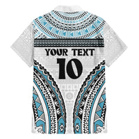 Custom Flying Fijians Rugby Family Matching Short Sleeve Bodycon Dress and Hawaiian Shirt Tapa Tribal Cloth LT03 - Polynesian Pride