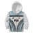 Custom Flying Fijians Rugby Kid Hoodie Tapa Tribal Cloth LT03 Zip Hoodie White - Polynesian Pride